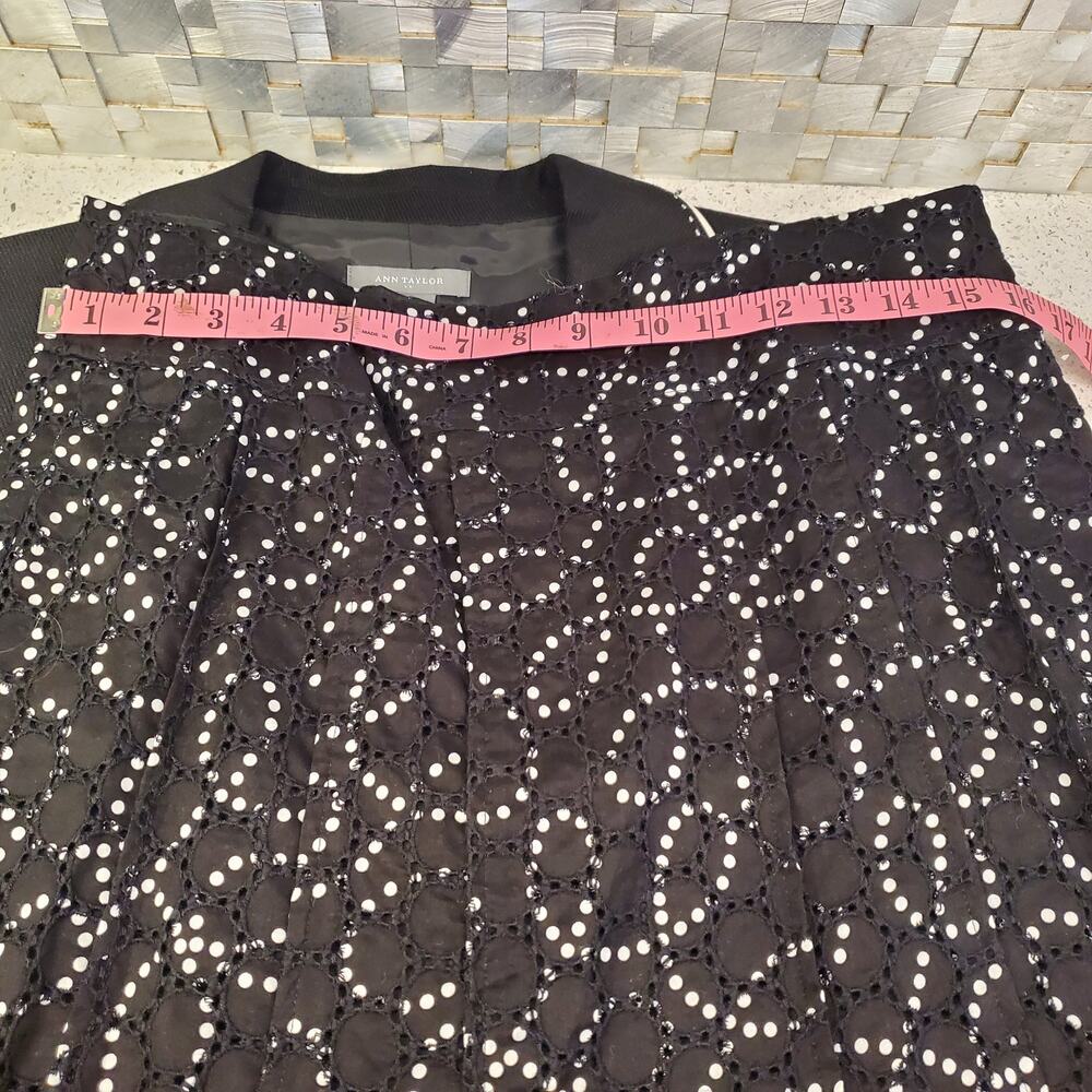 Vintage Womens Suit Ann Taylor Size 12 Womens Black White Piping Y2k 90s - Picture 6 of 9